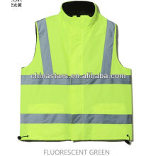 EN471 hi viz chalecos reflectantes de seguridad forro polar